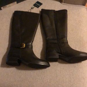 Black RLR new leather black boots